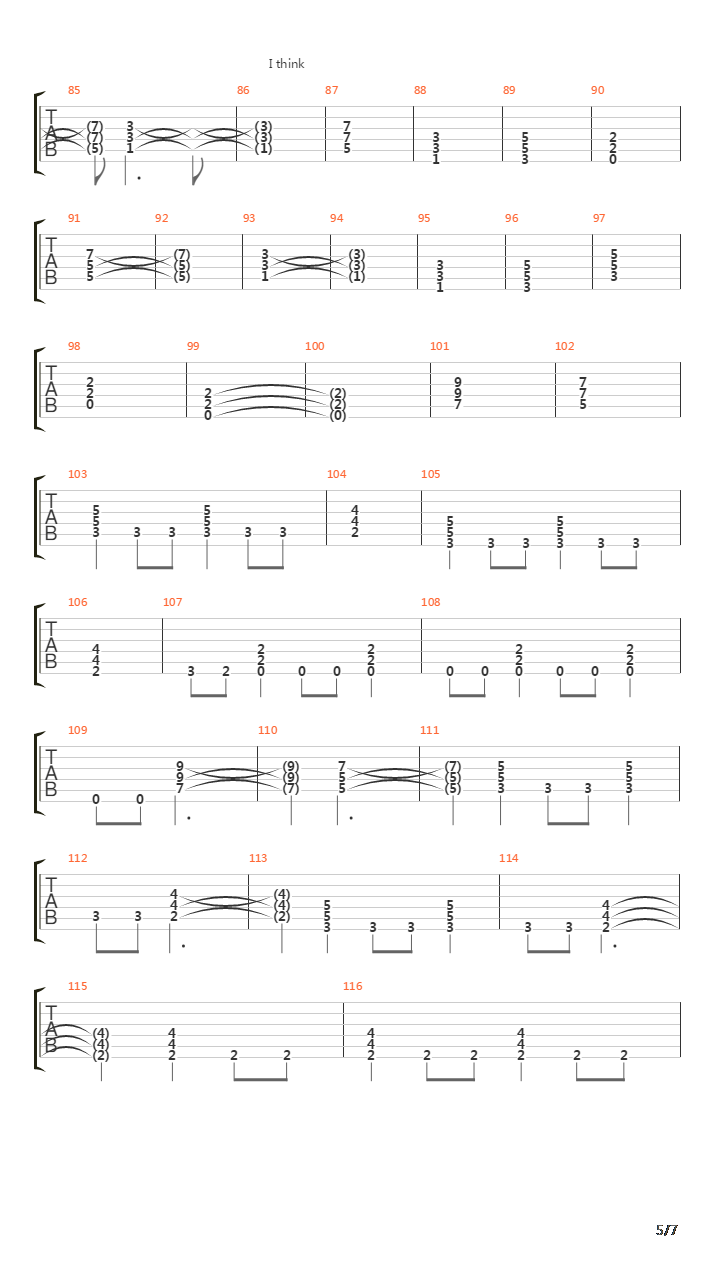 At The End Of The Rainbow吉他谱