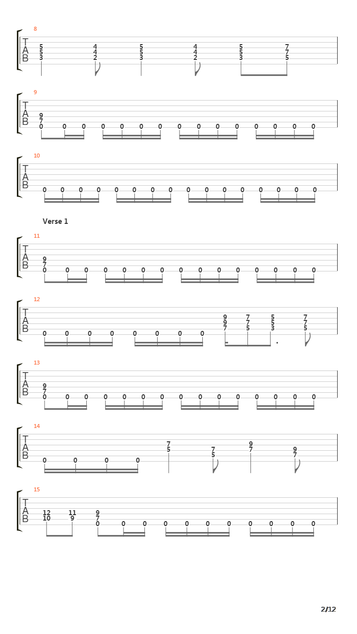 Back To Back吉他谱