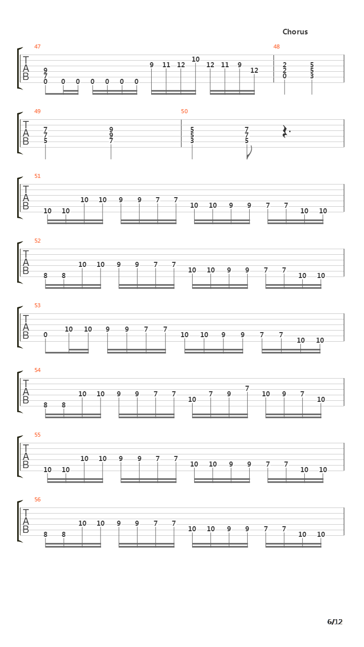 Back To Back吉他谱