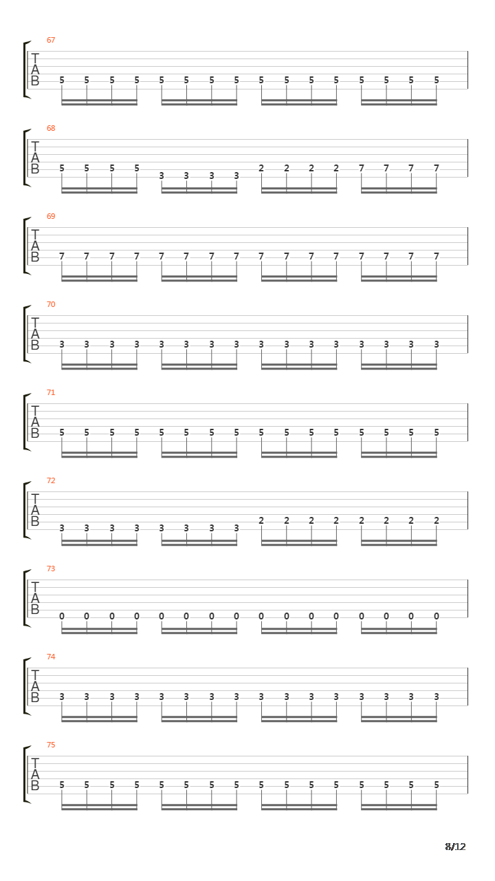 Back To Back吉他谱