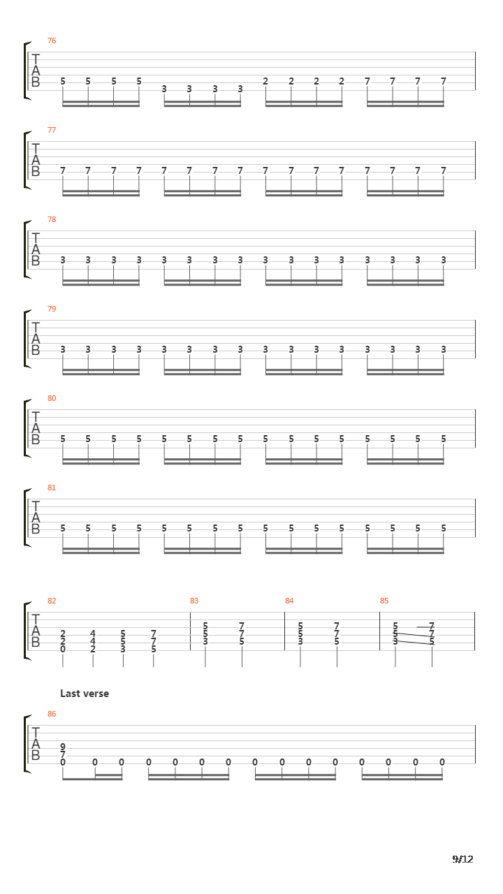 Back To Back吉他谱