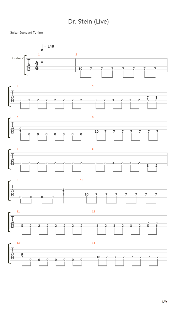 Dr Stein吉他谱
