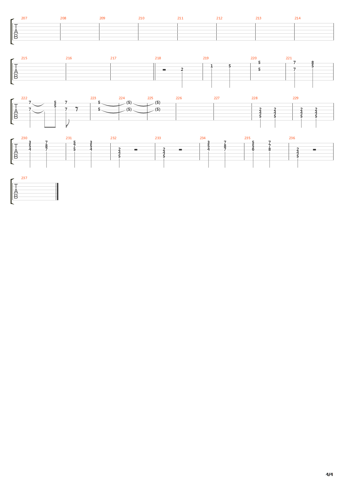 Push吉他谱