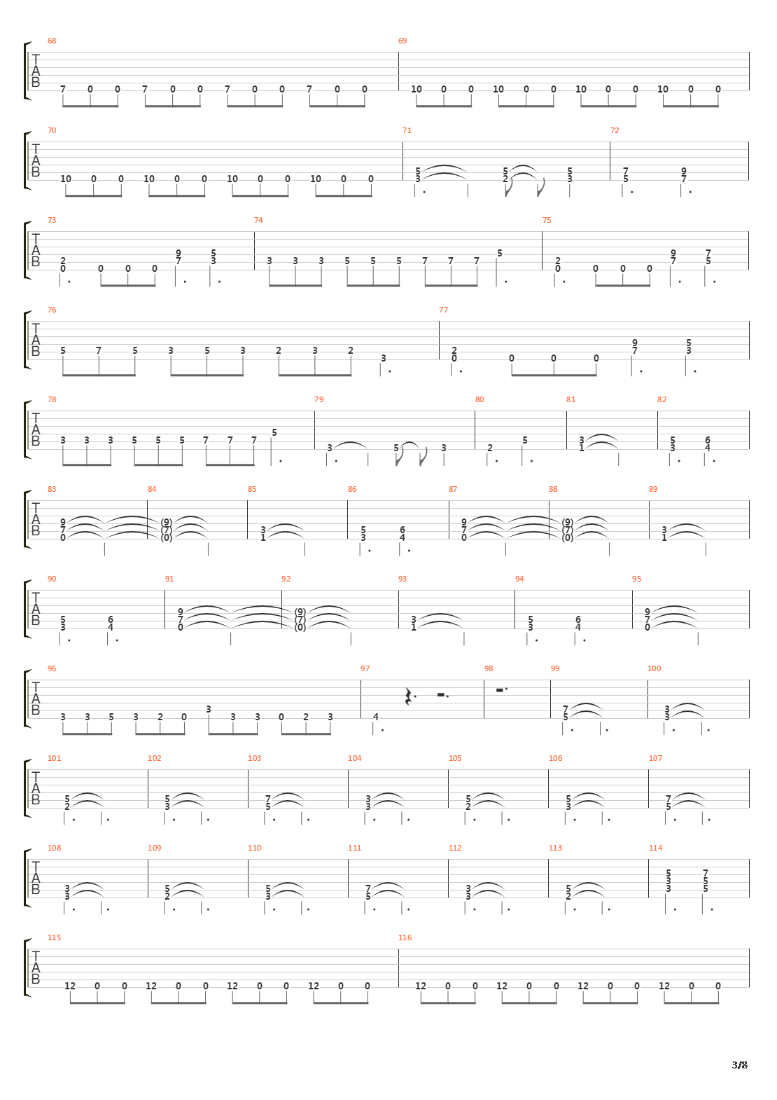 Push吉他谱