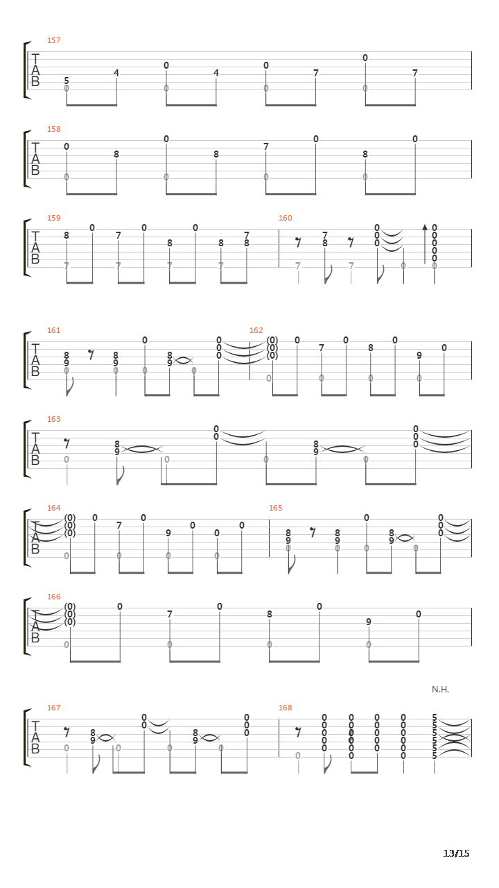 Viento Del Gitano - Honesty吉他谱