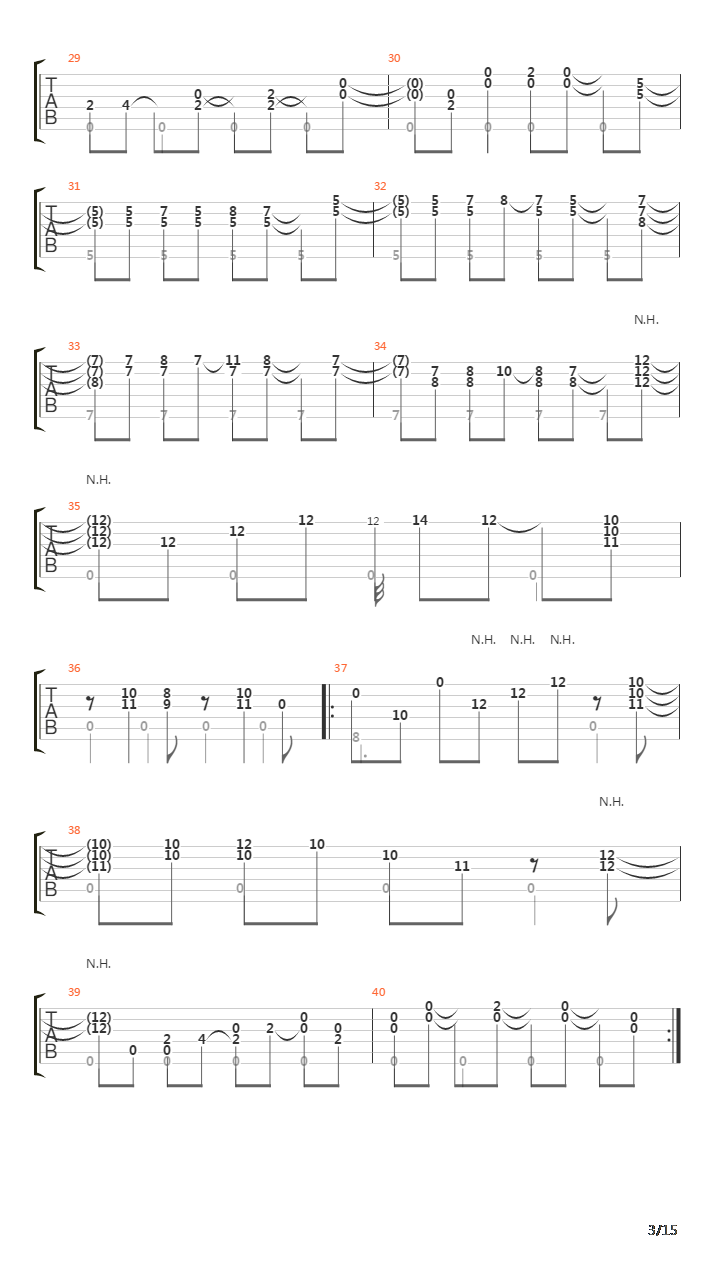 Viento Del Gitano - Honesty吉他谱