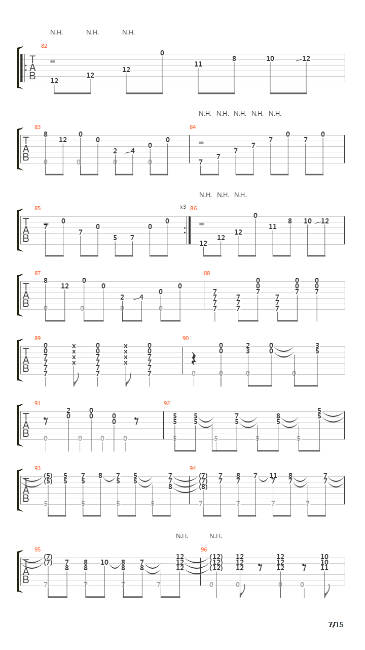 Viento Del Gitano - Honesty吉他谱