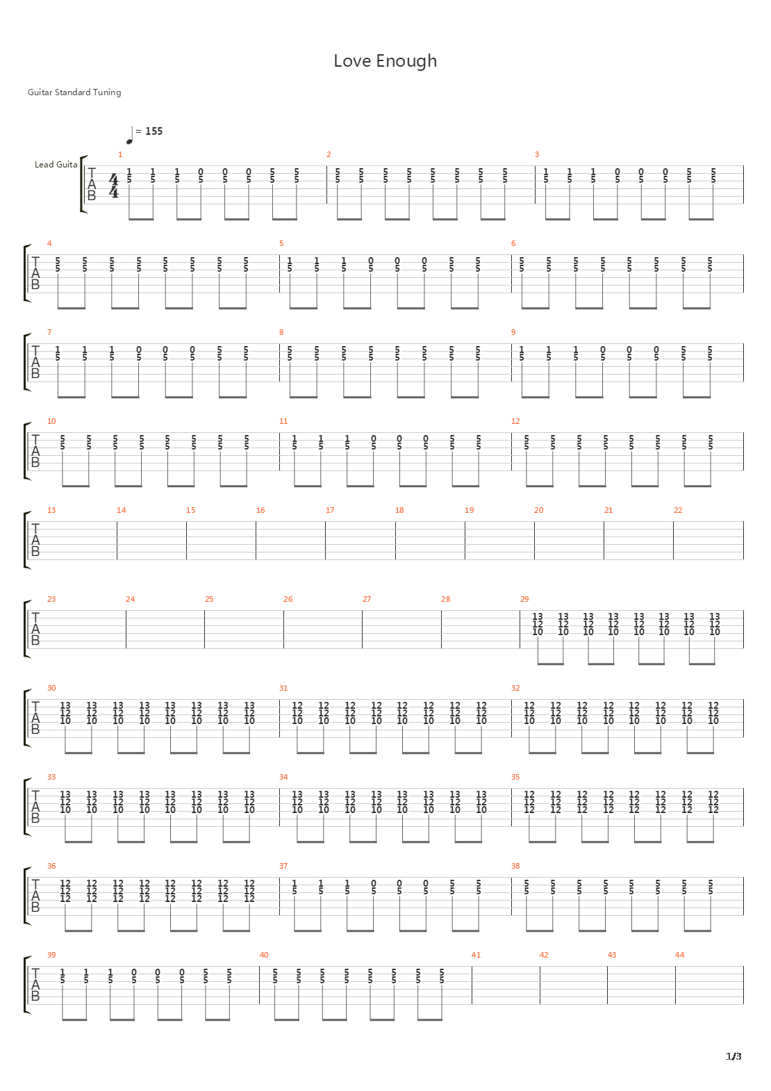 Love Enough吉他谱