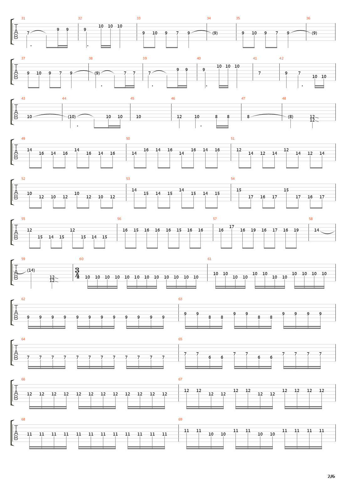 A Coming Race吉他谱