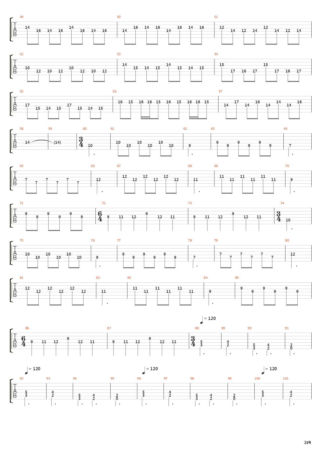 A Coming Race吉他谱