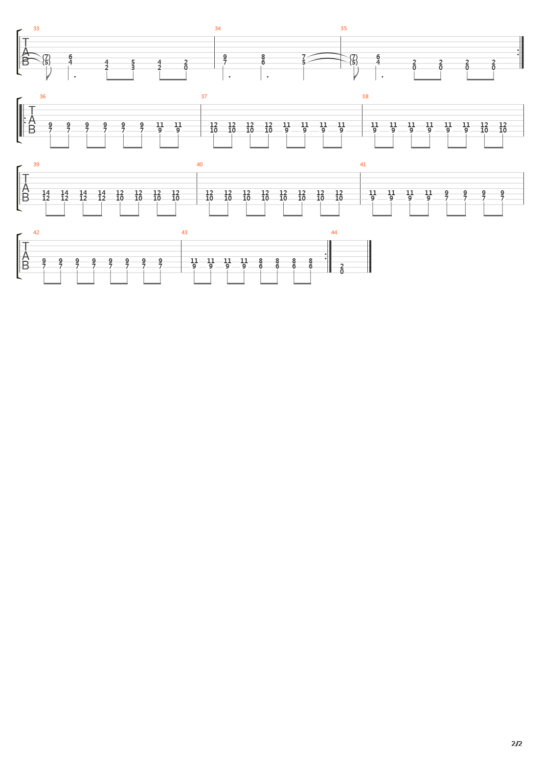 Buried吉他谱