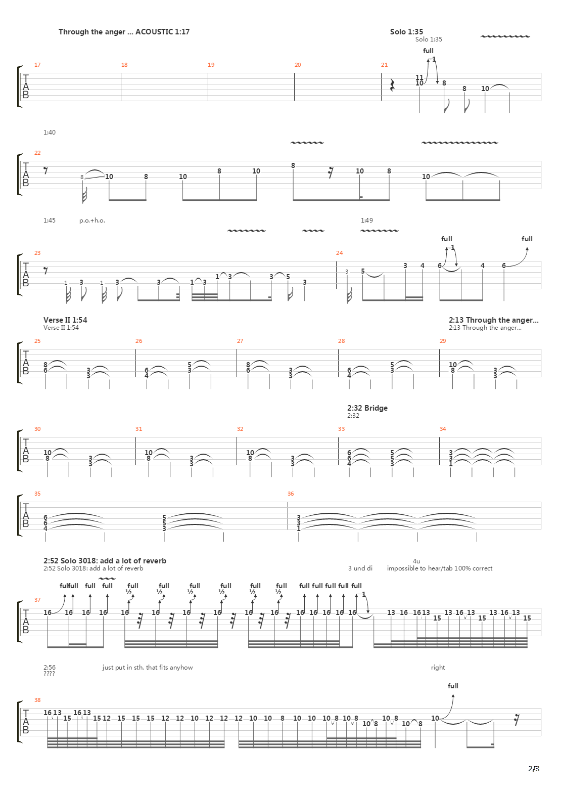 Drained吉他谱