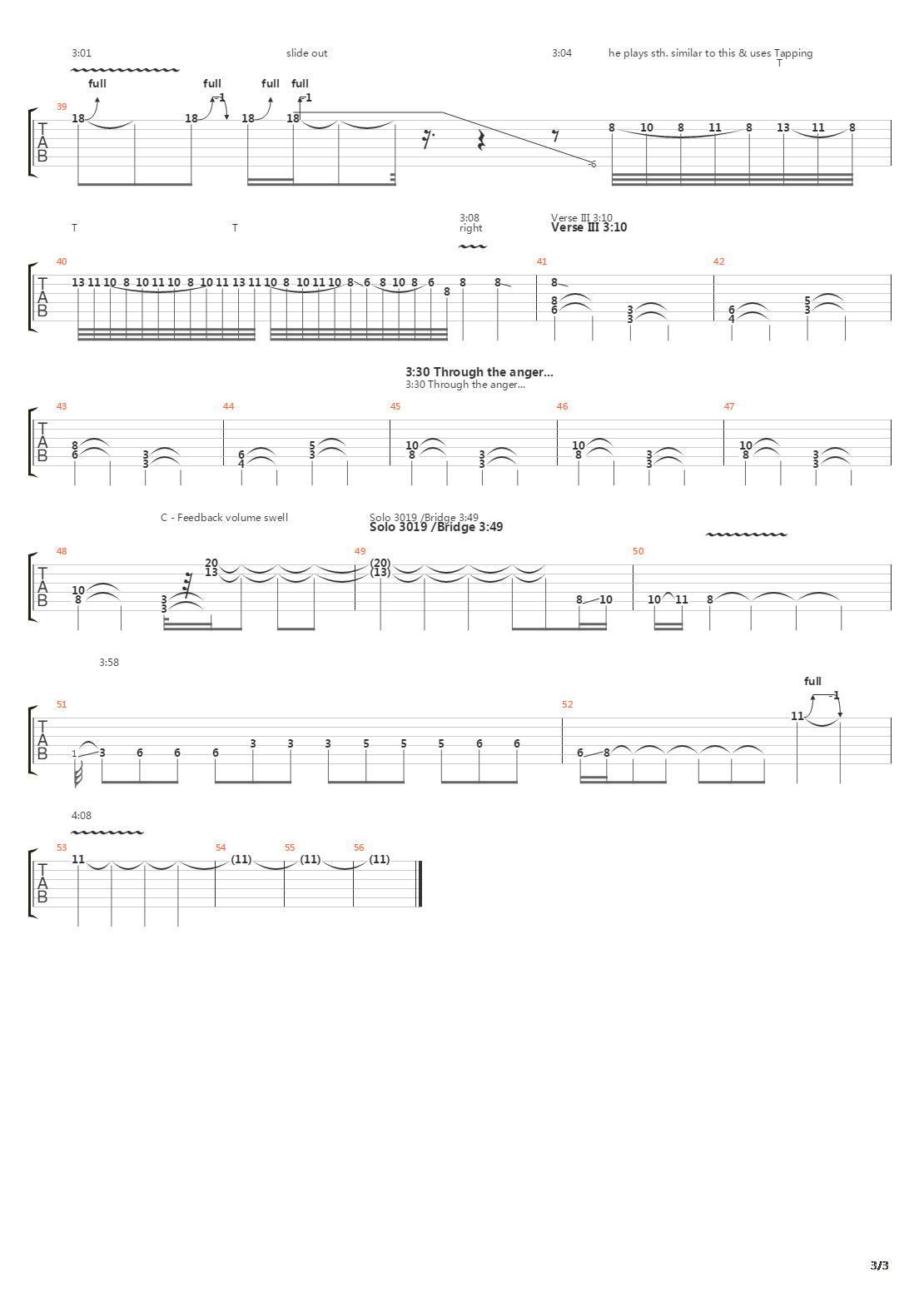 Drained吉他谱