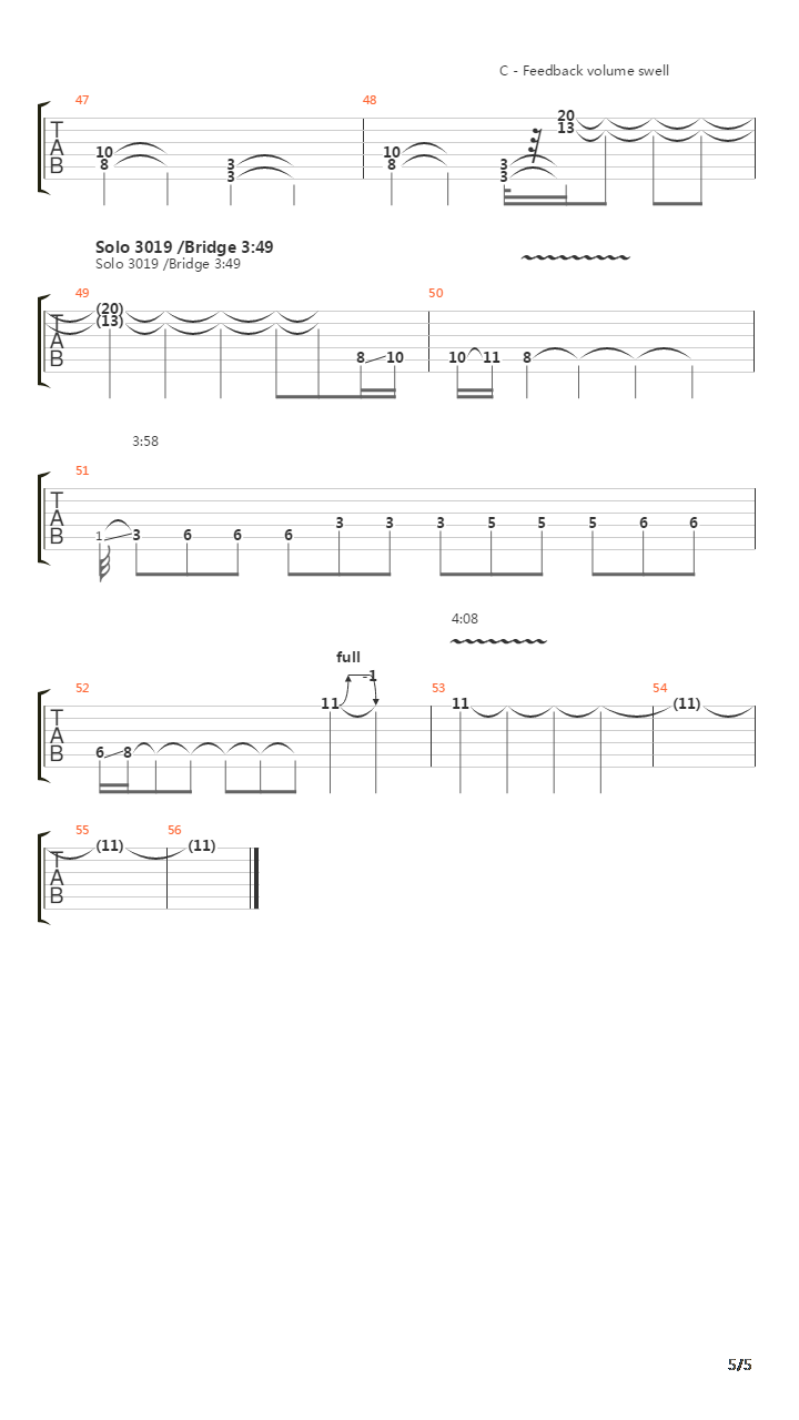 Drained吉他谱