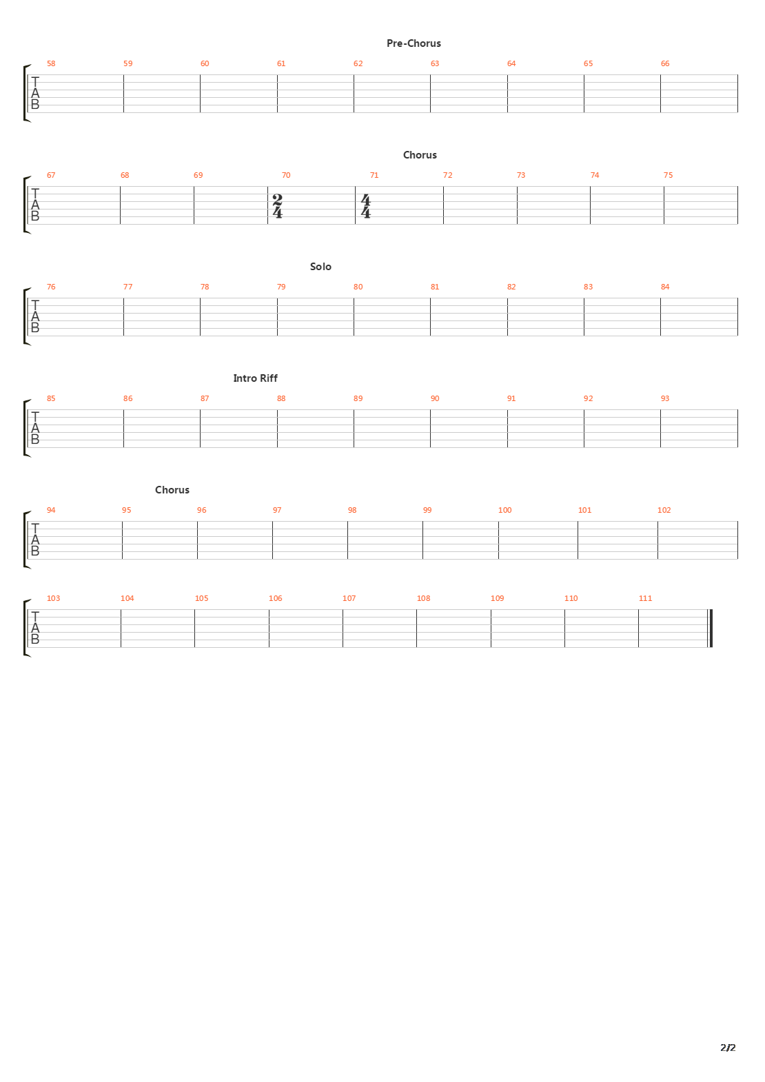 Eraser吉他谱