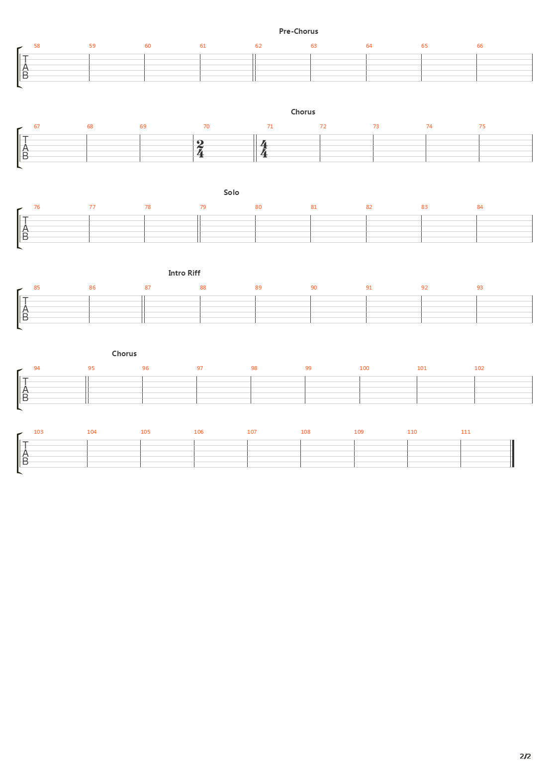 Eraser吉他谱