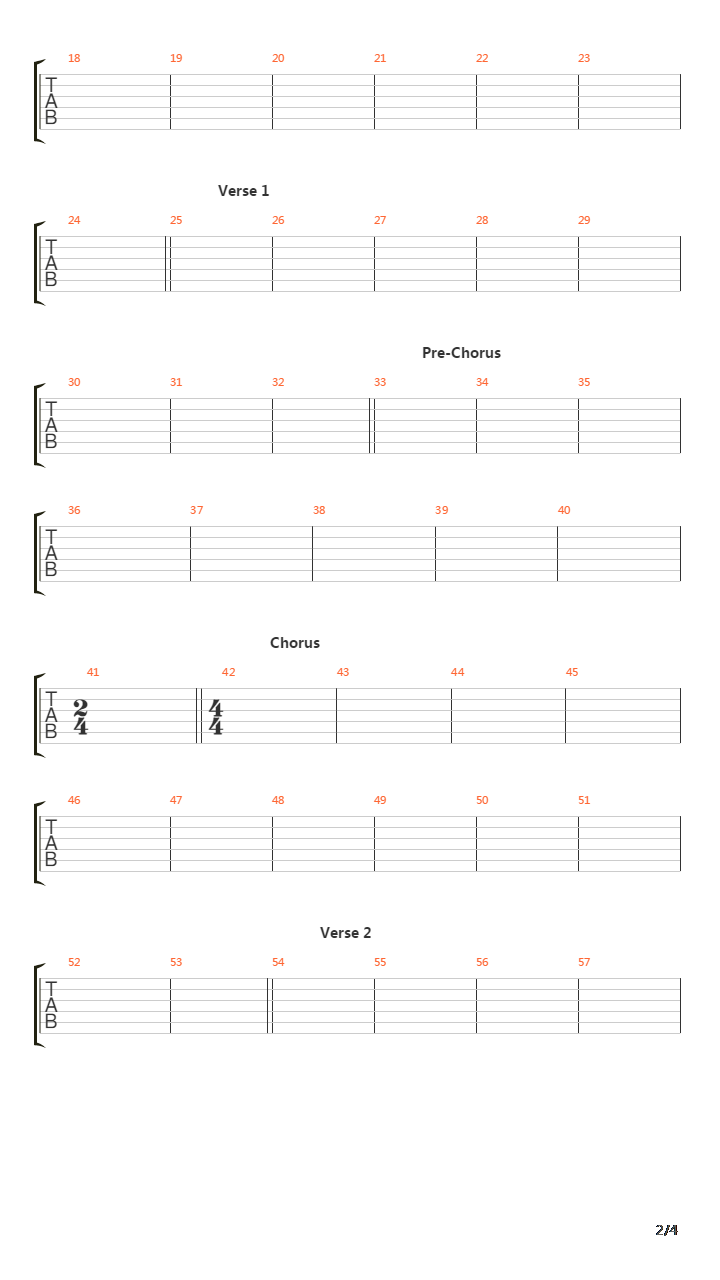 Eraser吉他谱