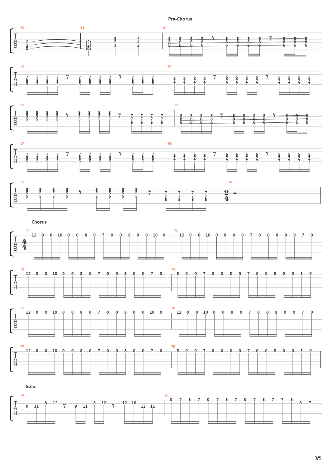 Eraser吉他谱