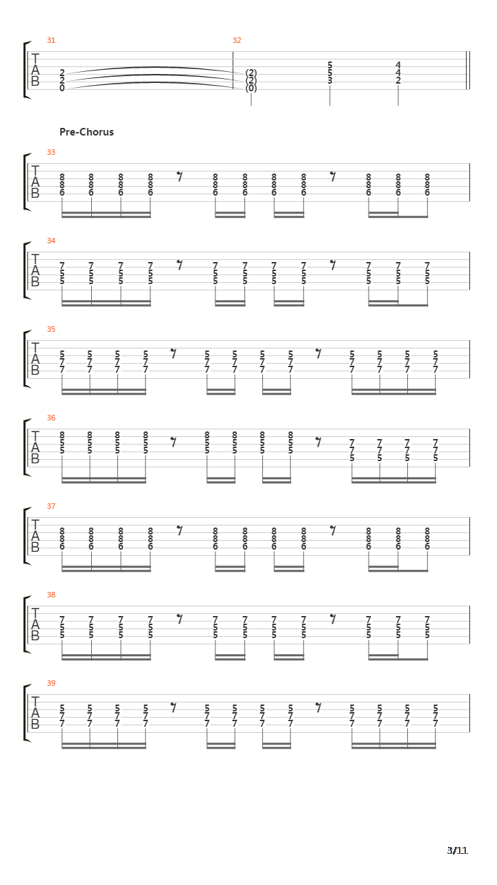 Eraser吉他谱