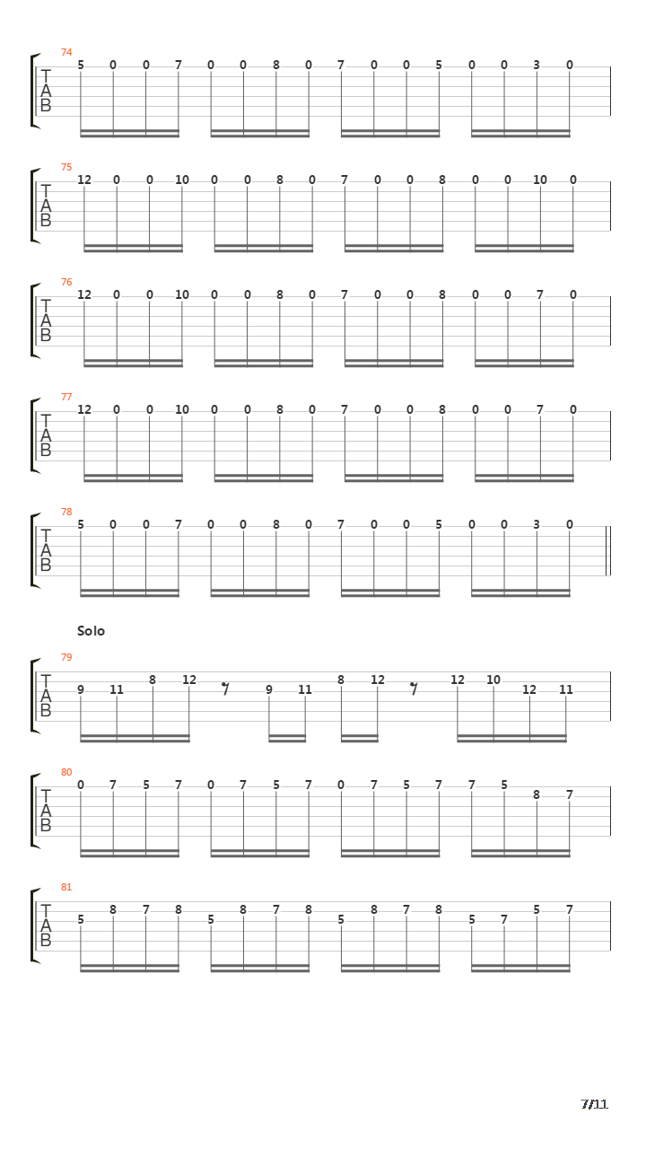 Eraser吉他谱