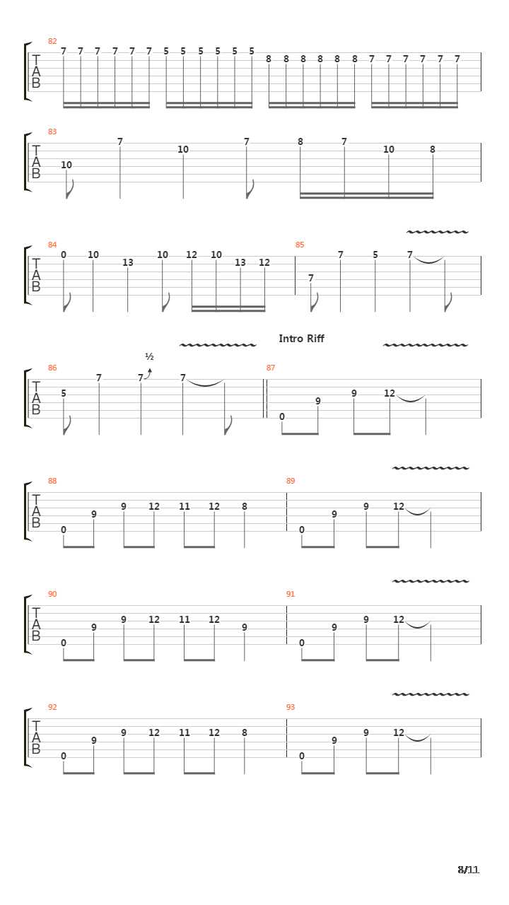 Eraser吉他谱