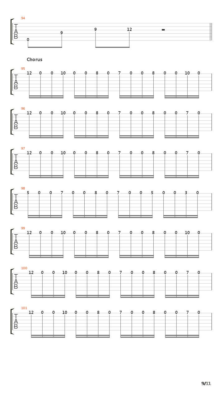 Eraser吉他谱