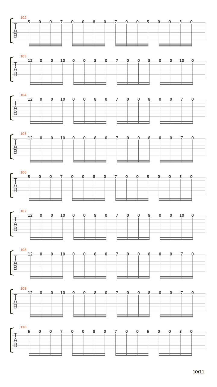 Eraser吉他谱