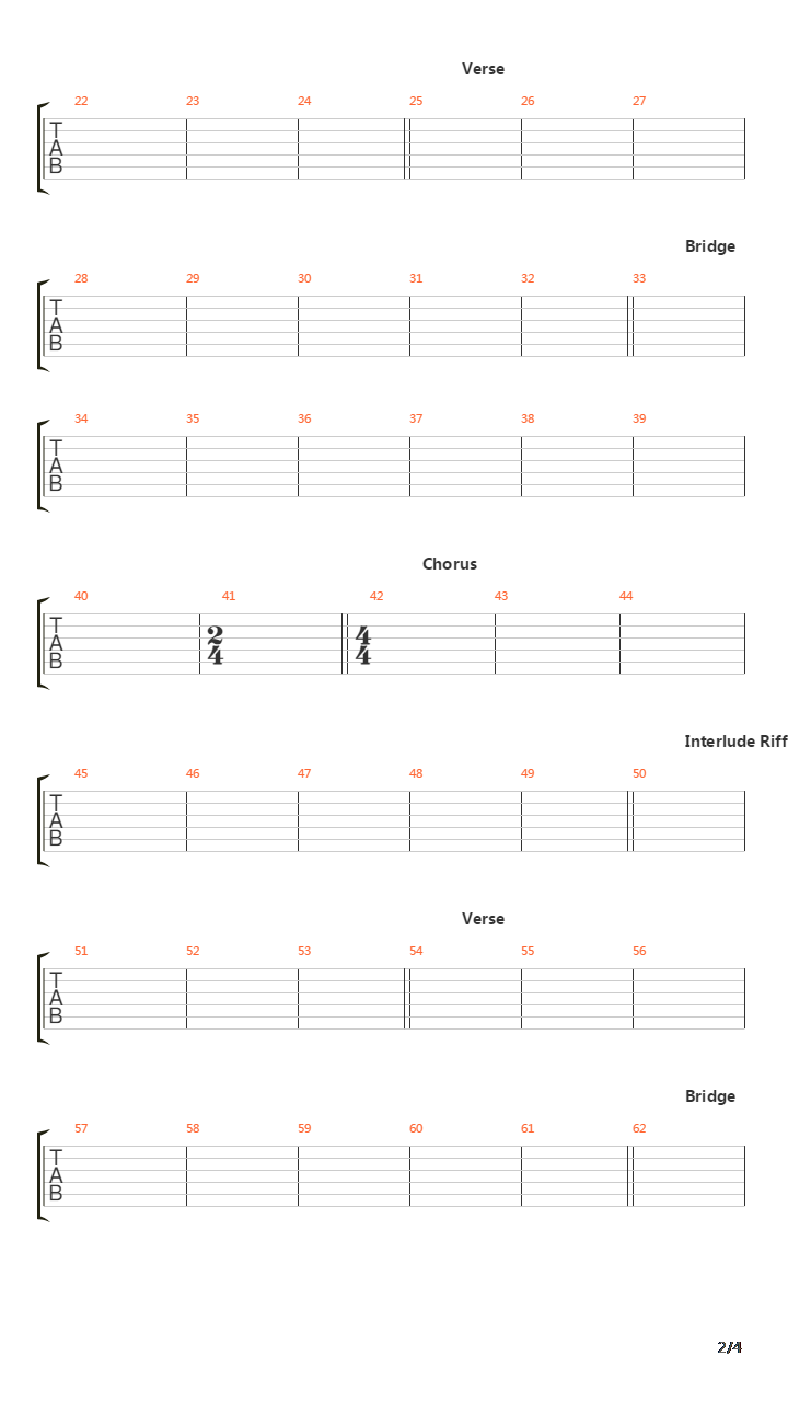 Eraser吉他谱