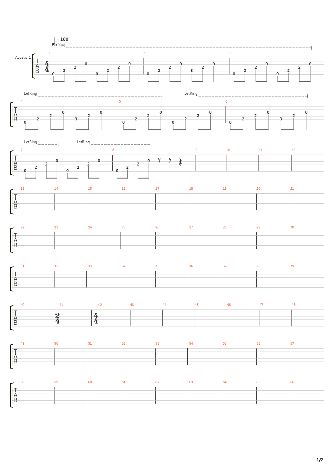 Eraser吉他谱