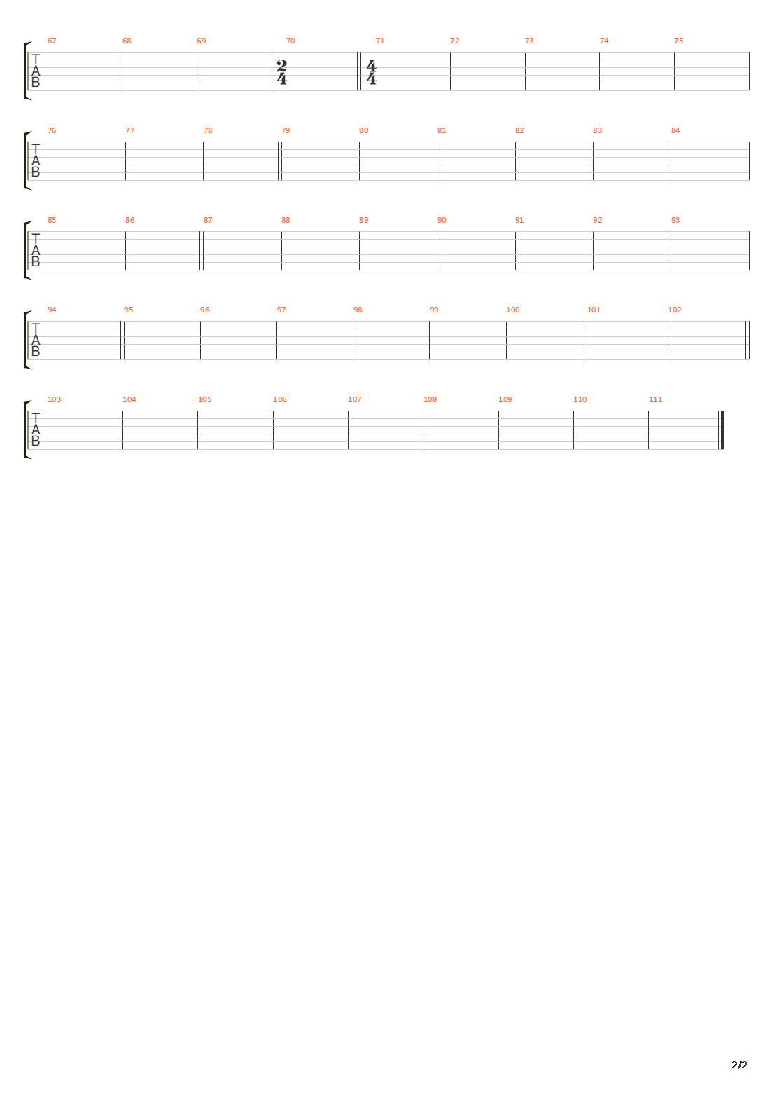 Eraser吉他谱