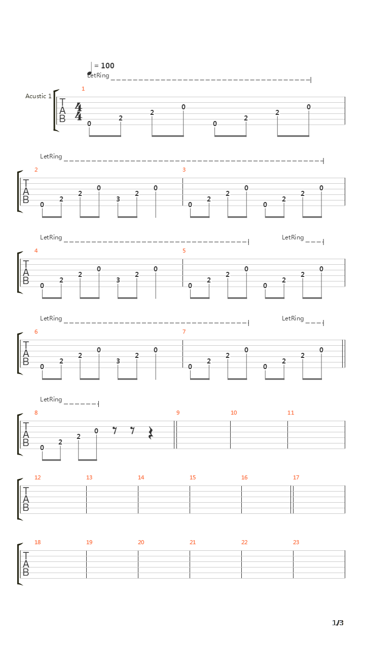 Eraser吉他谱