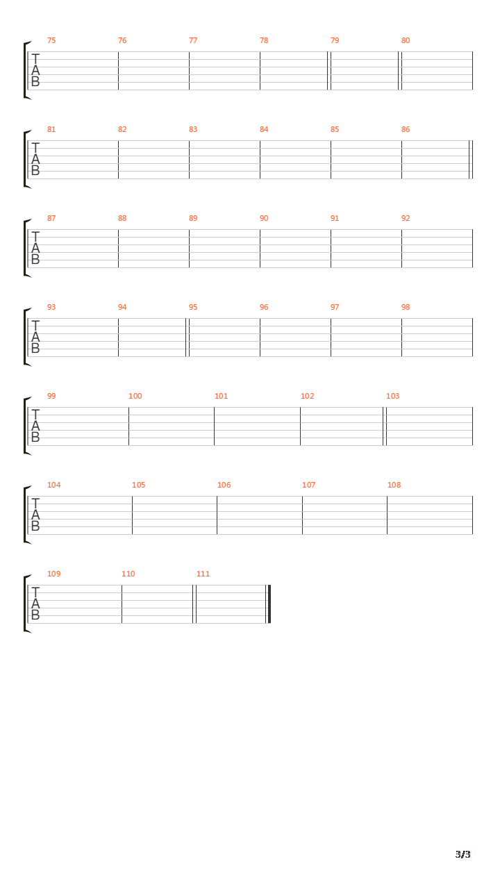 Eraser吉他谱