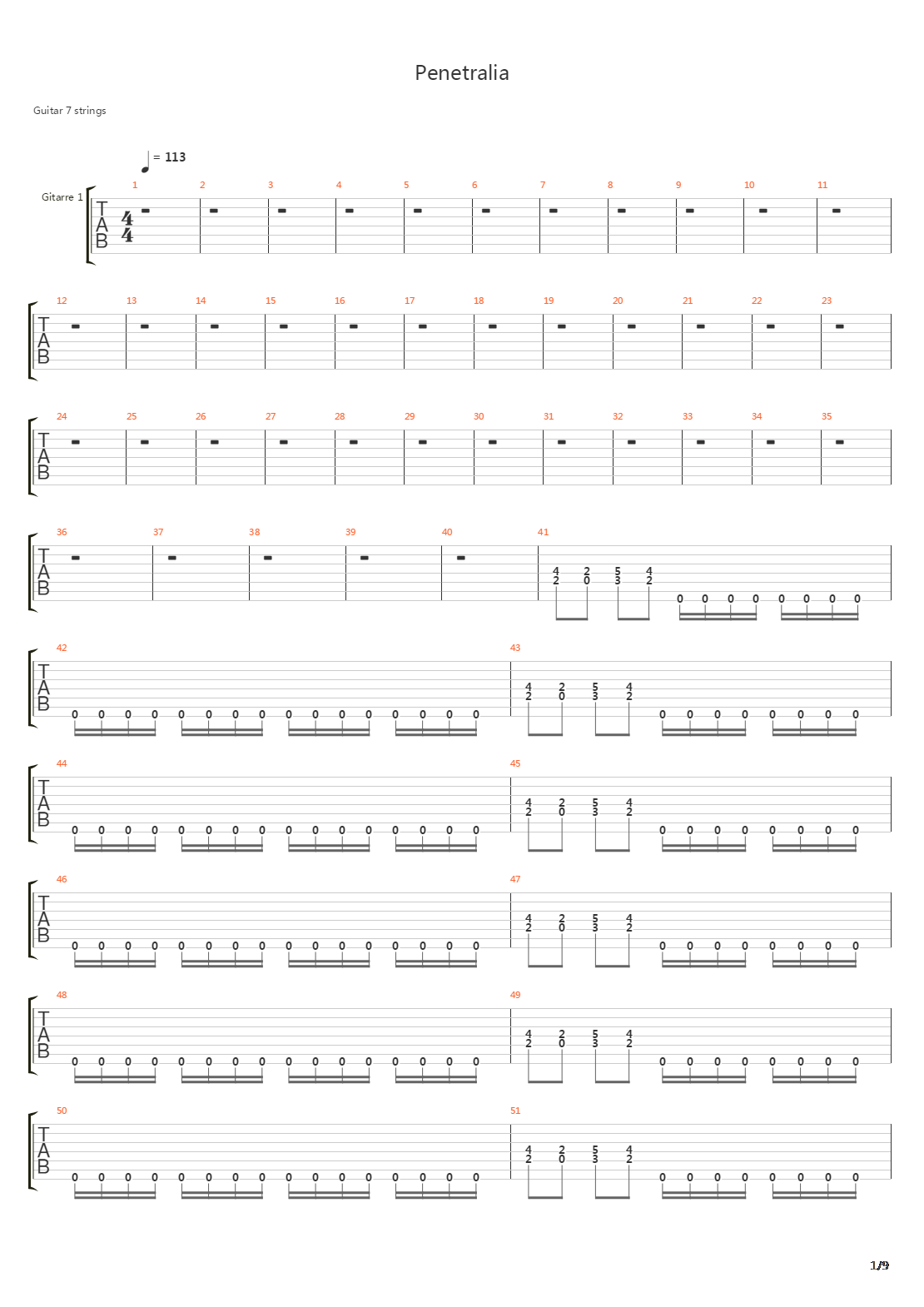 Penetralia吉他谱