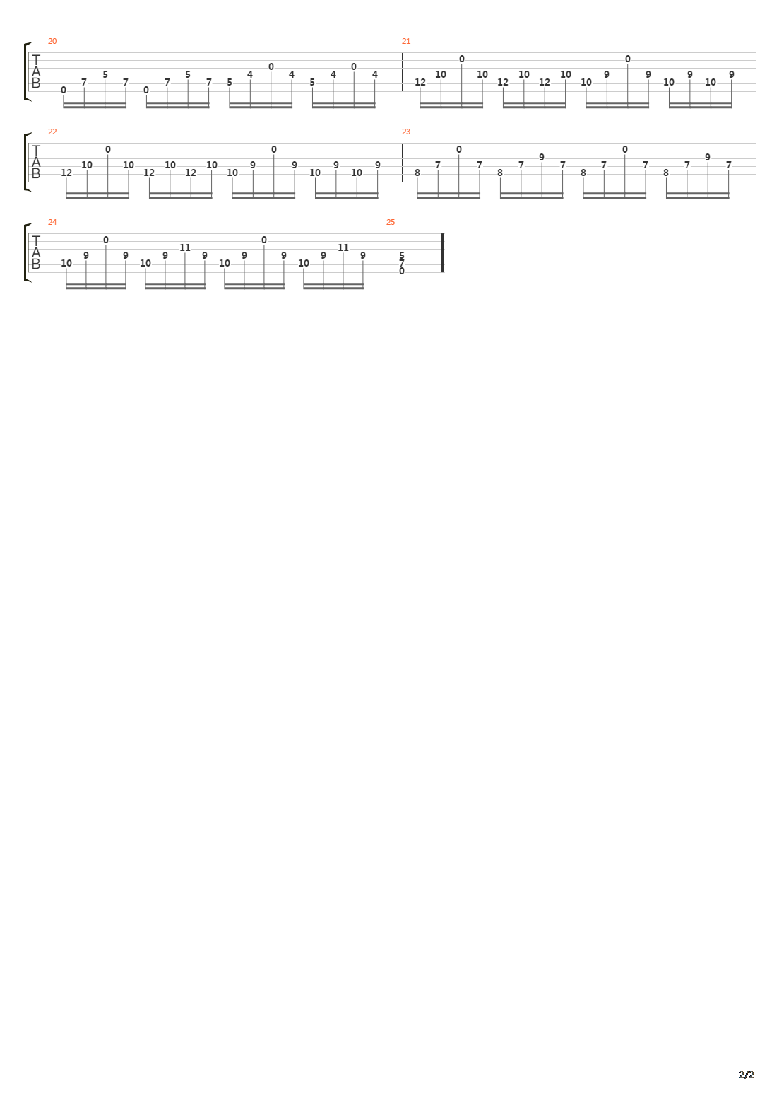 Solitude吉他谱