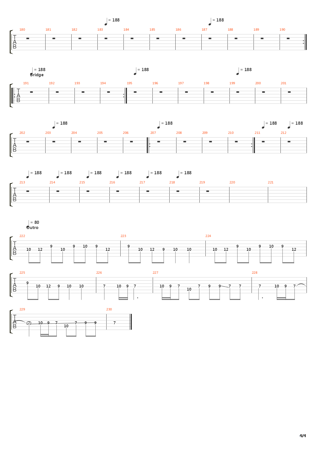 The Pantom Opera Ghost吉他谱