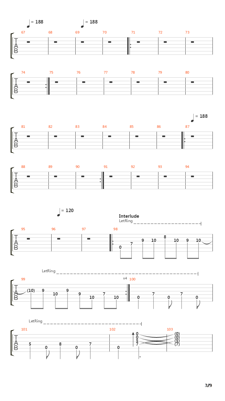 The Pantom Opera Ghost吉他谱