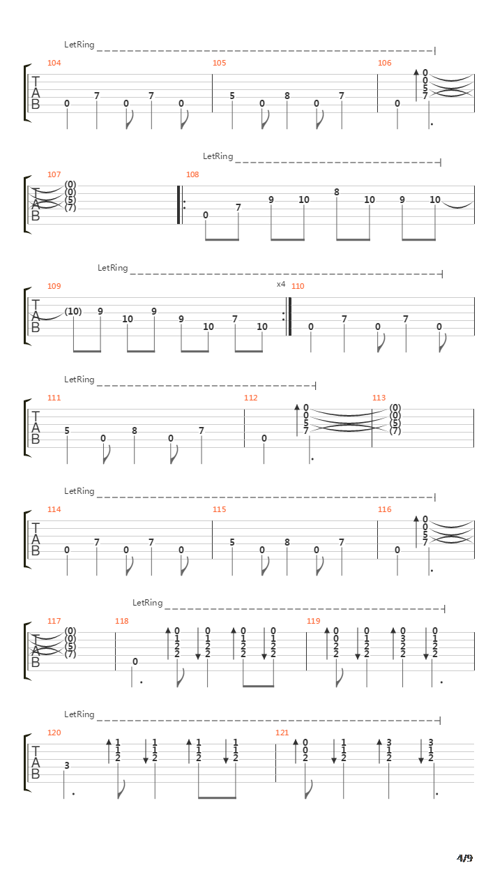 The Pantom Opera Ghost吉他谱