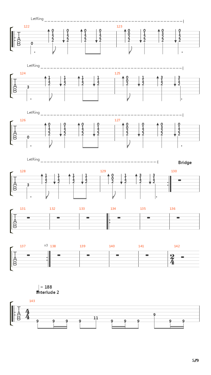 The Pantom Opera Ghost吉他谱