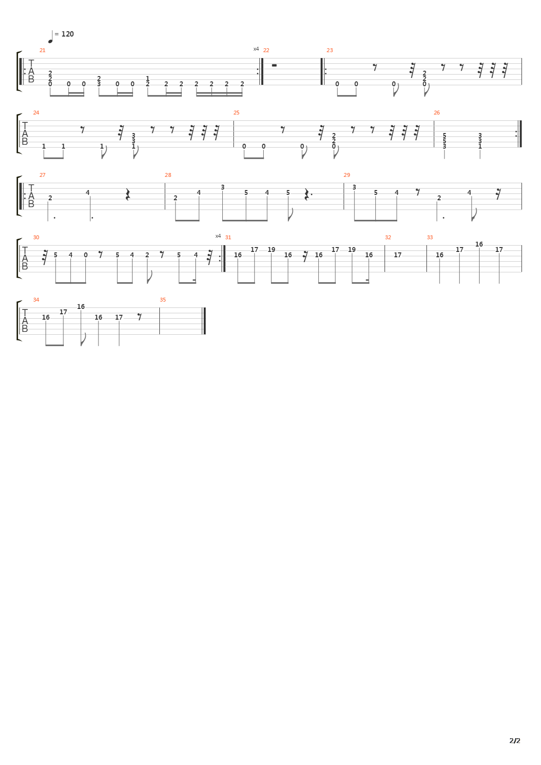 Violate吉他谱