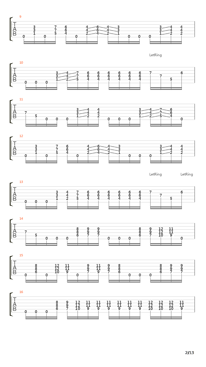 Battles In The North吉他谱