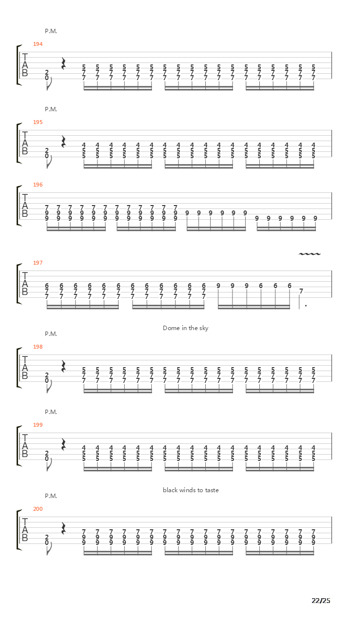 Years Of Silent Sorrow吉他谱