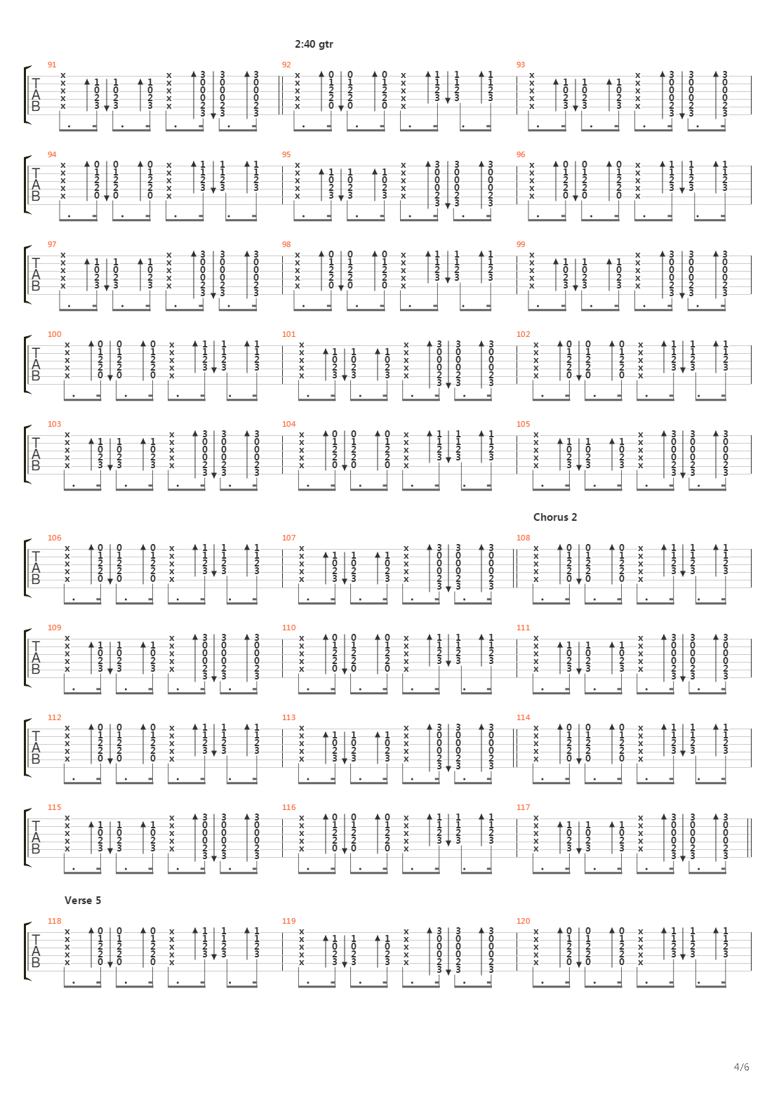 Passenger吉他谱