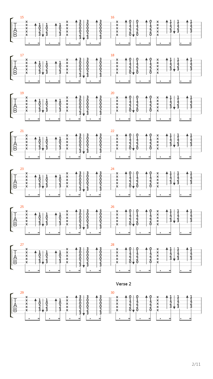 Passenger吉他谱