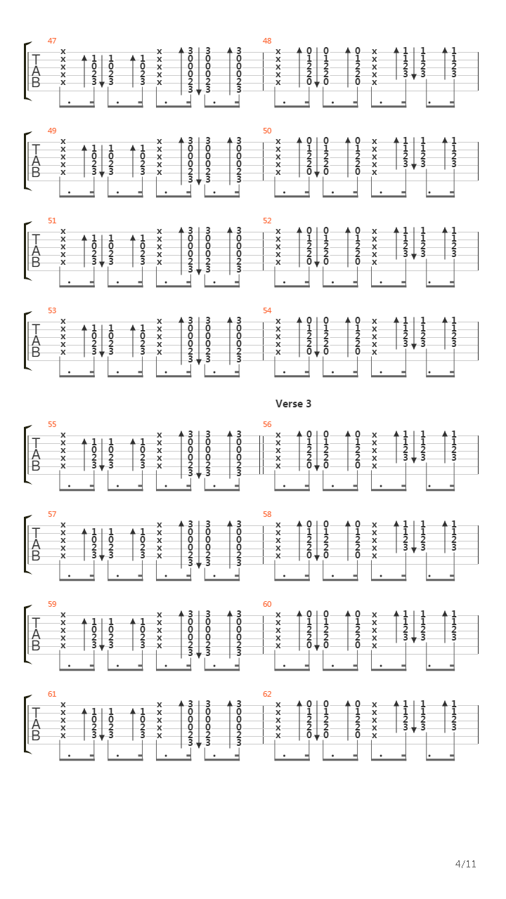 Passenger吉他谱