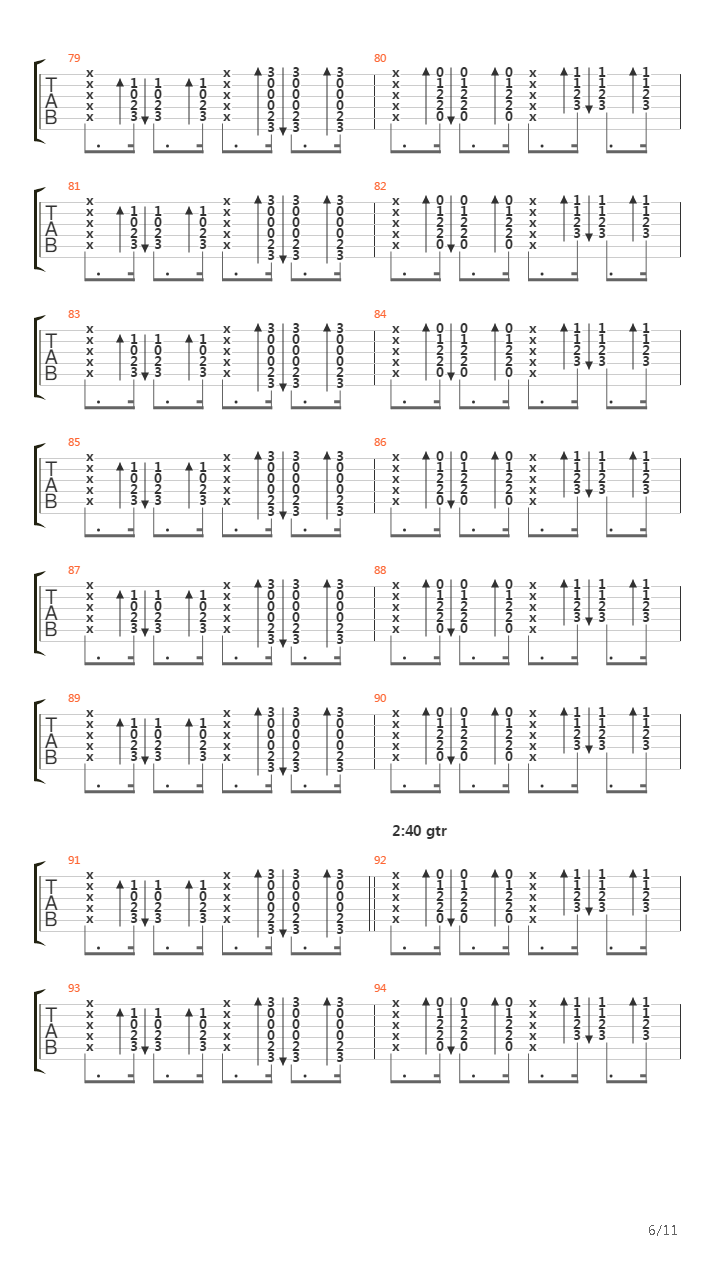 Passenger吉他谱