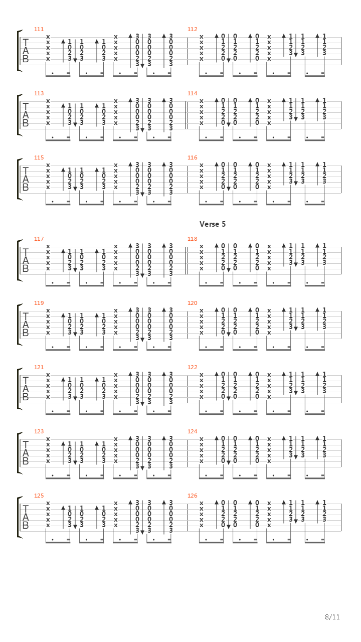 Passenger吉他谱