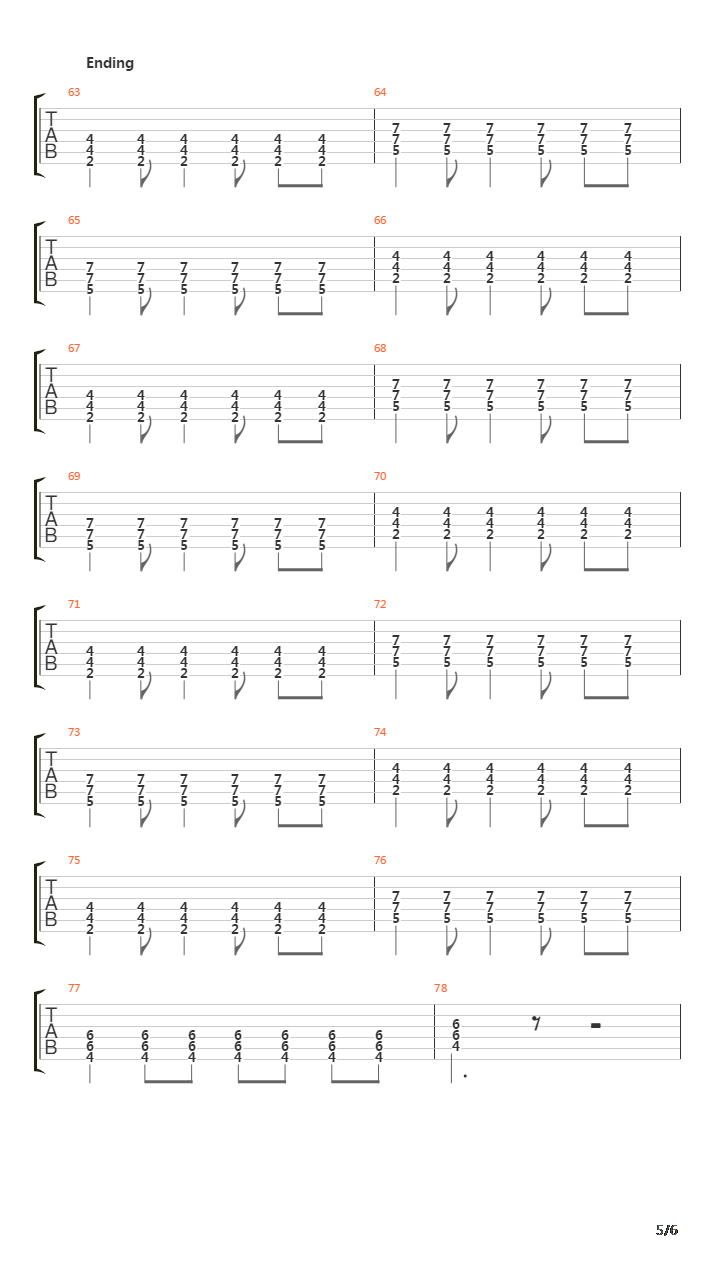 Private Hell吉他谱