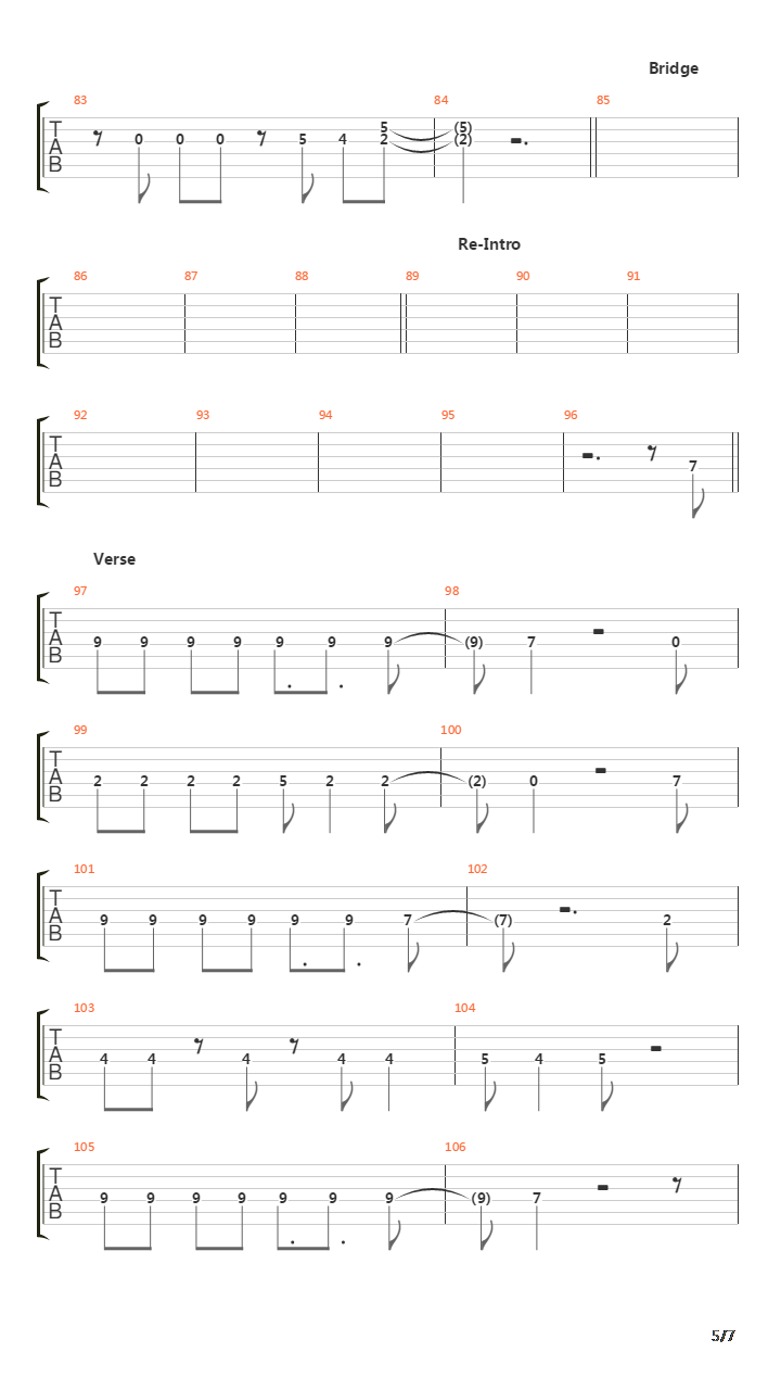 Der Rattenfaenger吉他谱