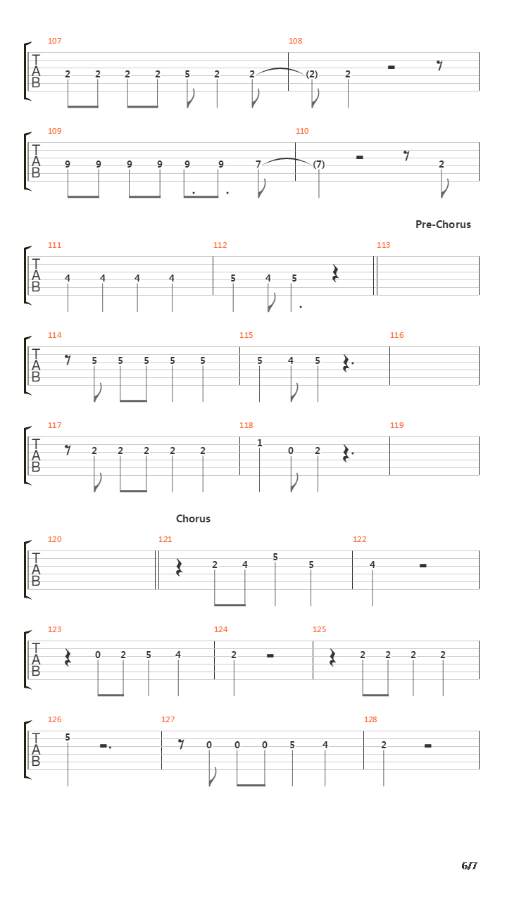 Der Rattenfaenger吉他谱