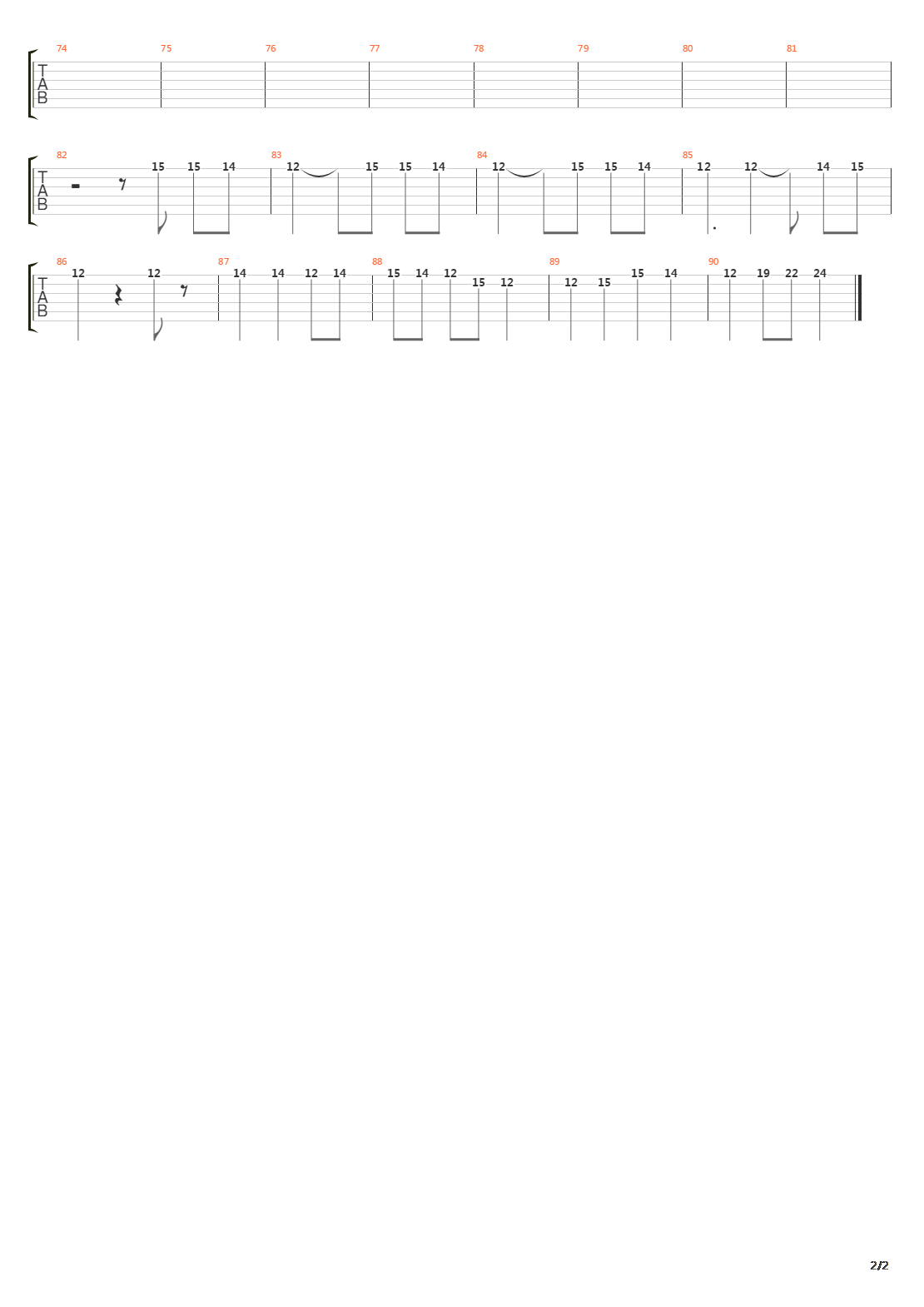 Vollmond吉他谱